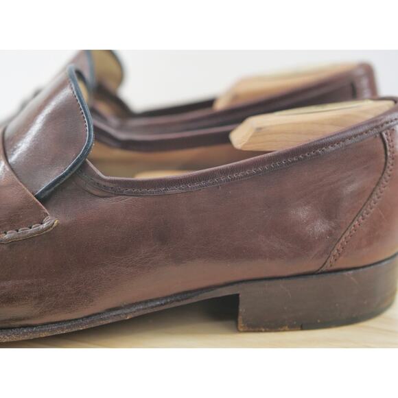 Bruno Magli Loafers Men\'s Size 9 W‎ Brown Made in Italy main image 5